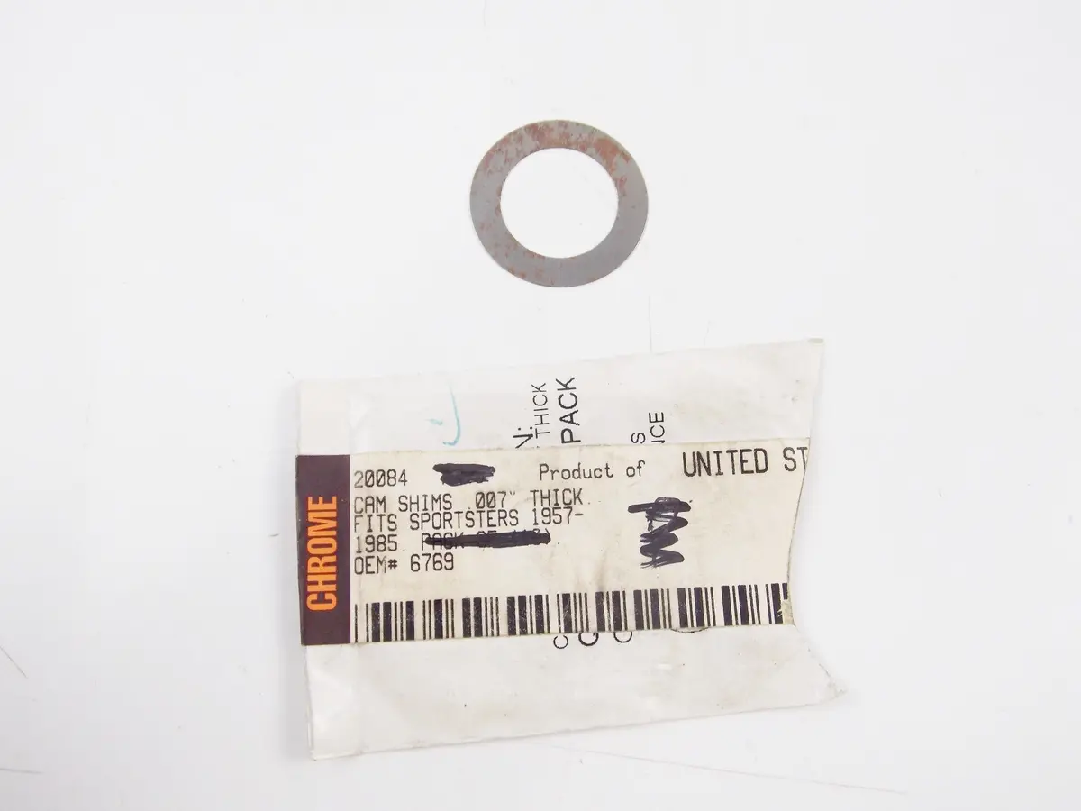 Nos Custom Chrome 1957-1985 Harley Davidson Cam Shim 007 Oe # 67698 1