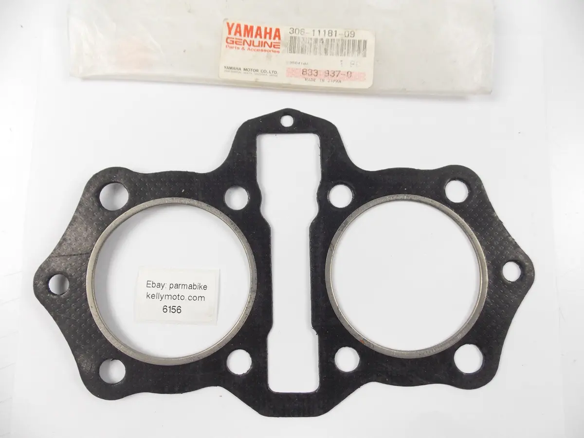 Nos Oem Yamaha 1974-1083 Xs650 | 1974 Tx650 Cylinder Head Gasket 306-11181-09 1