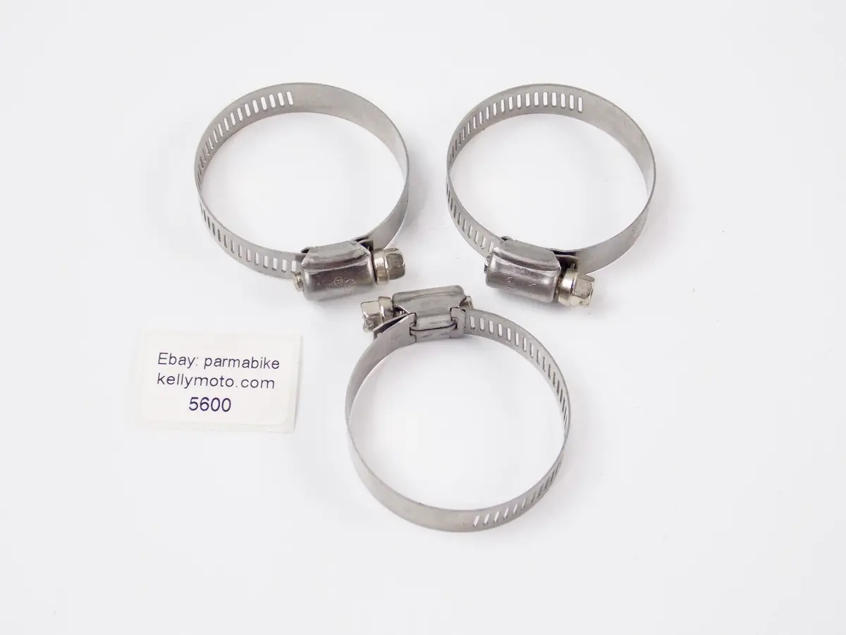 3 Wm 38-57Mm Hose Clamp Perforated Band Hi-Torque Pipe Tubing Hose Motorcycle 1
