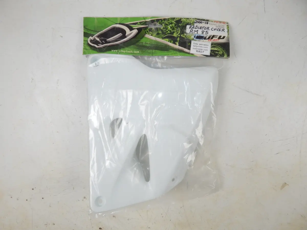 Ufo White 041 Rh Lh Radiator Cover Shroud Suzuki Rm85 2000-06 11-5799 Su03969041 1