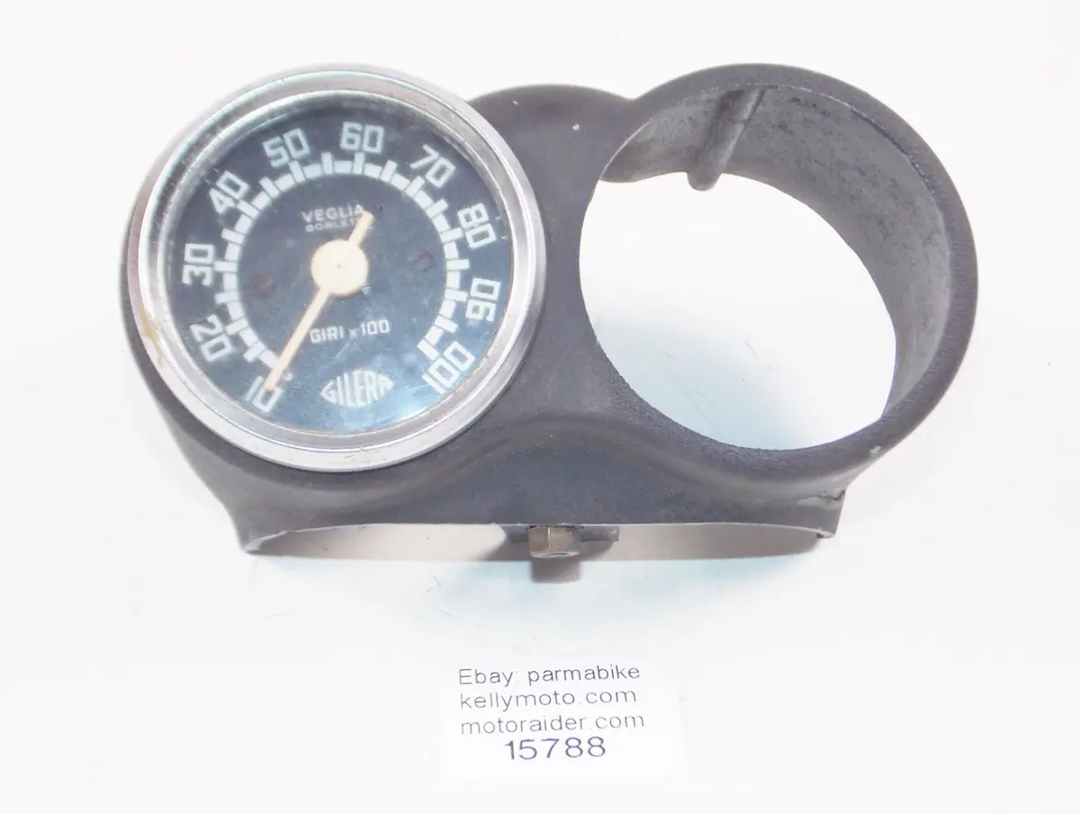 1959 Gilera Giubileo 98 Speedomoter Gauge Veglia+Housing Dashboard Vintage Italy 1