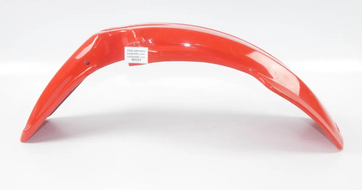 1980'S Morini Camel 501 Enduro Front Fender Mud Guard Red Plastic Vintage Italy 1