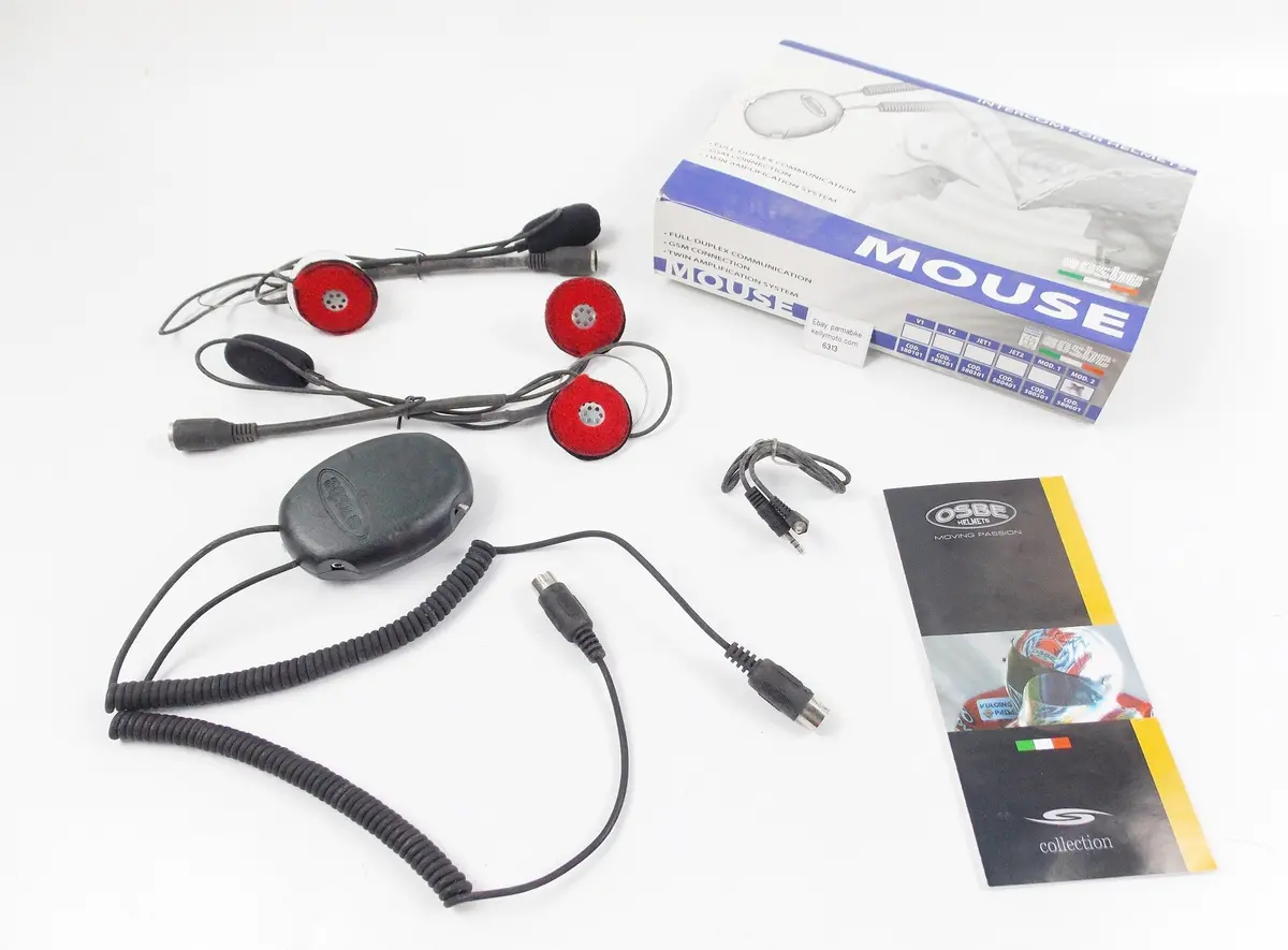 Osbe Helmet Intercom Full Duplex Communication Gsm Connection Twin Mod. 580601 1