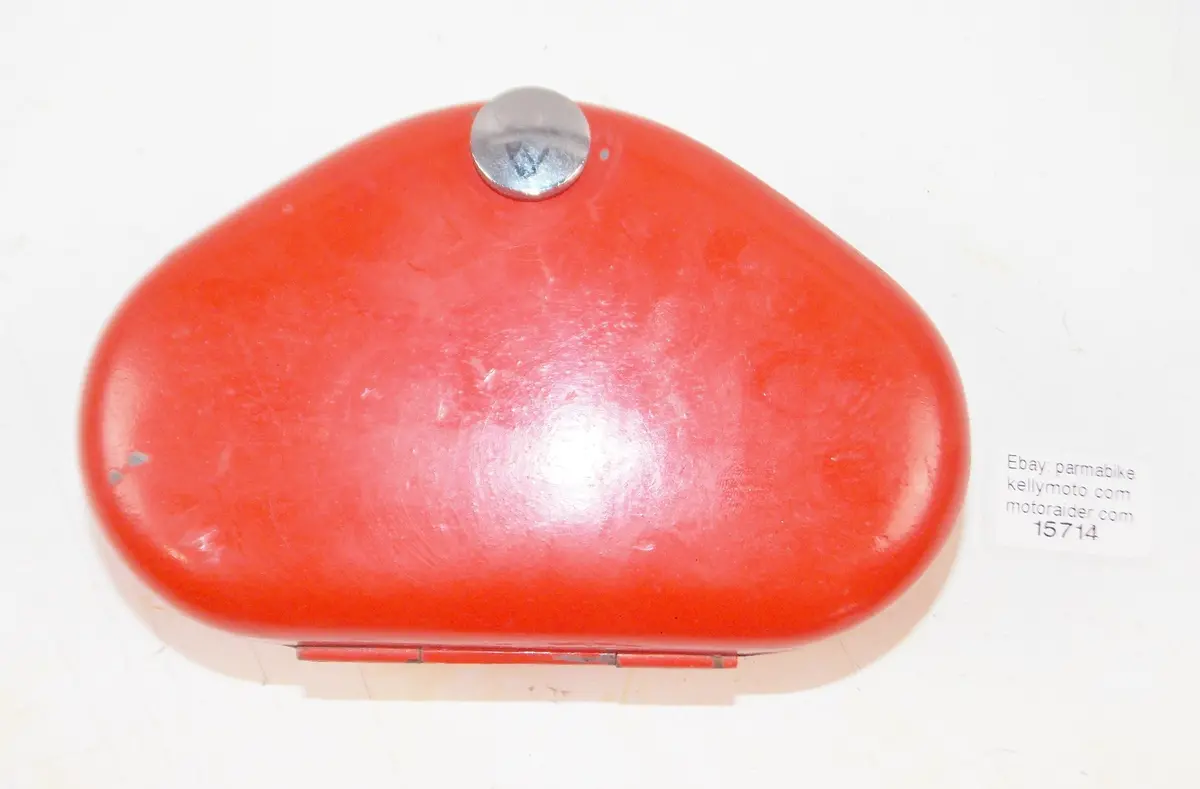 1959 Gilera Giubileo 98Cc Frame Chassis Right Tool Box Red Vintage Motorcycle 1