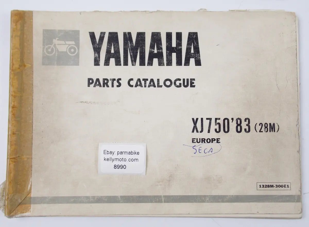 Yamaha 1983 Xj750 (28M) Parts Catalog Manual Diagram Book 1328M-300E1 English 1