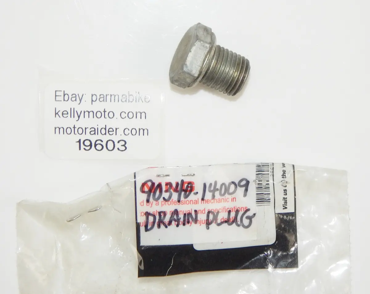 Oem Yamaha 1990-93 Fj1200 1994-98 Yzf750r Straight Screw Plug 90340-14009 1