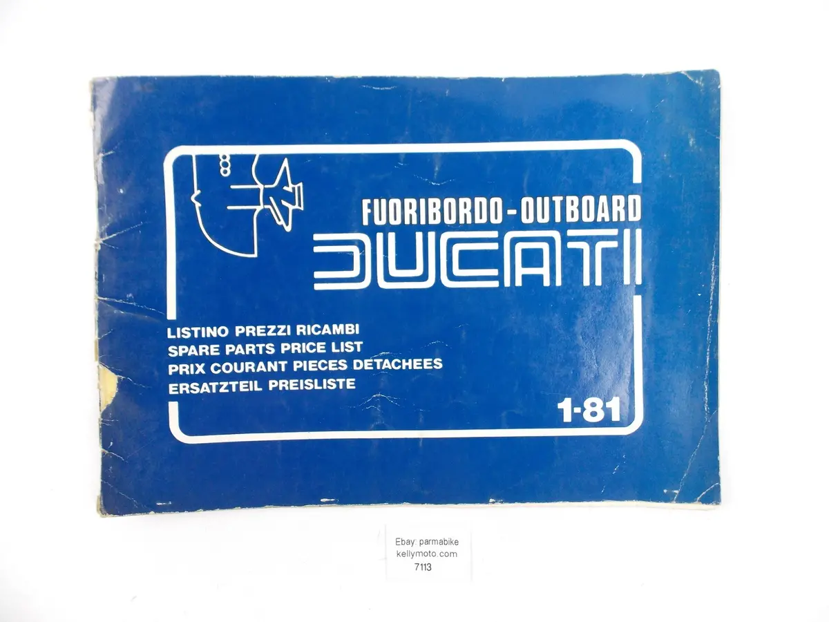 1-81 Ducati Marine Boat Inboard Outboard Motor Spare Part Price List Manual Book 1