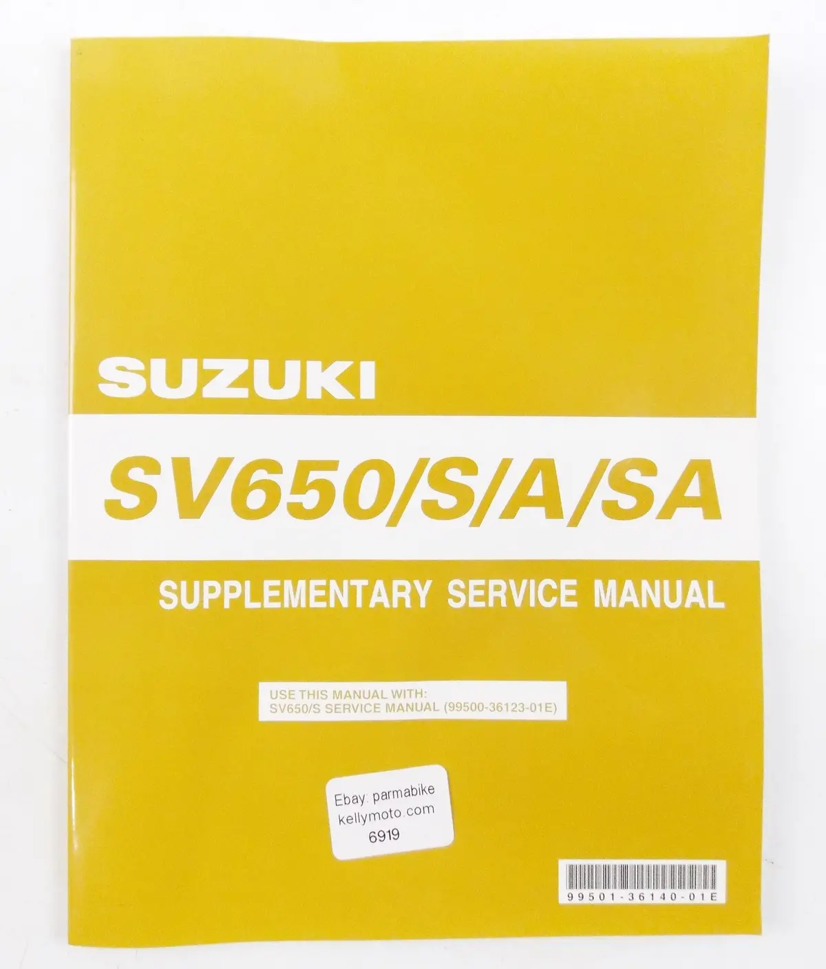 2007 Suzuki Sv650/S/A/Sa Supplementary Service Manual English 99501-36140-01E 1