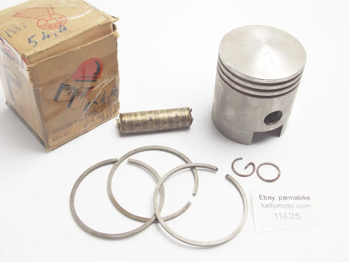 Dinamin Piston + Rings + Pin + Clips Set Cpl. D. 54.4 Mm Zanella Ceccato 125 Cc 1