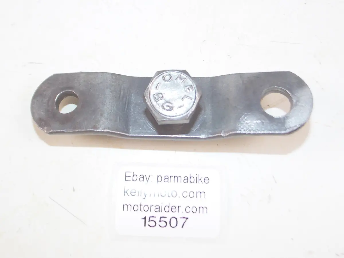 1972 Morini Corsaro 125 Exhaust Pipe Muffler Bracket Mount 1