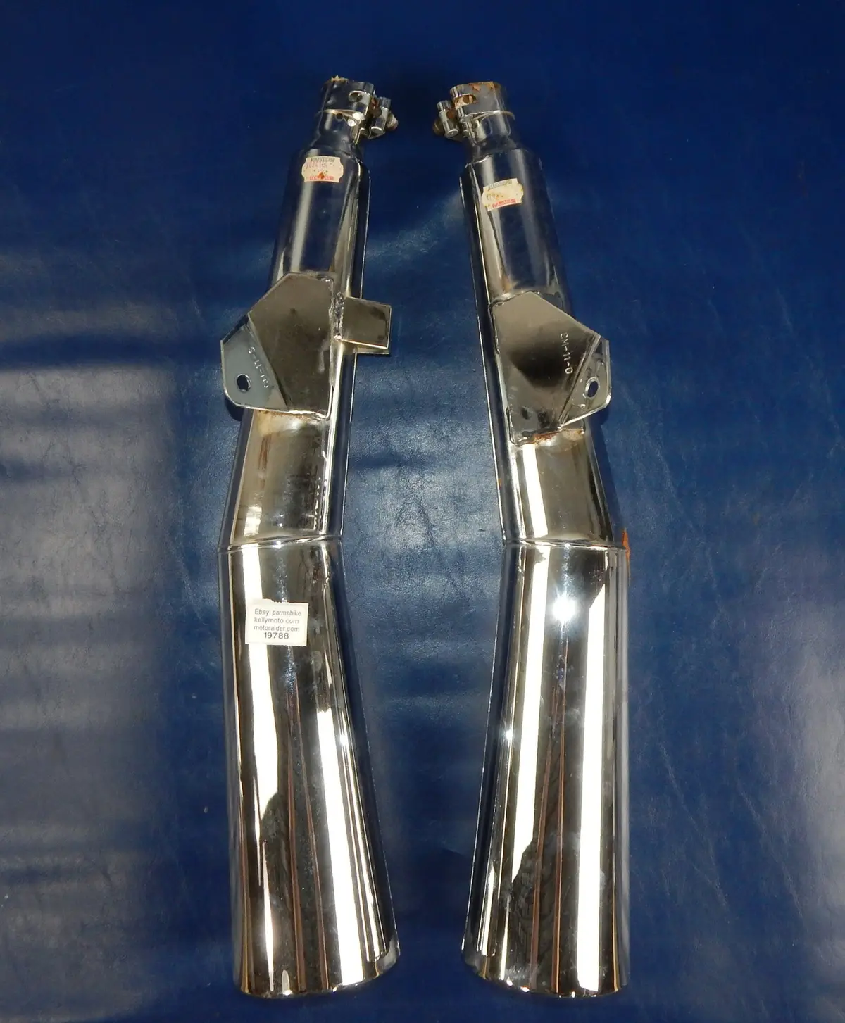 Marving Chrome Right/Left Exhaust Muffler Pipe Silencer Yamaha 1982 1983 Xj750 1