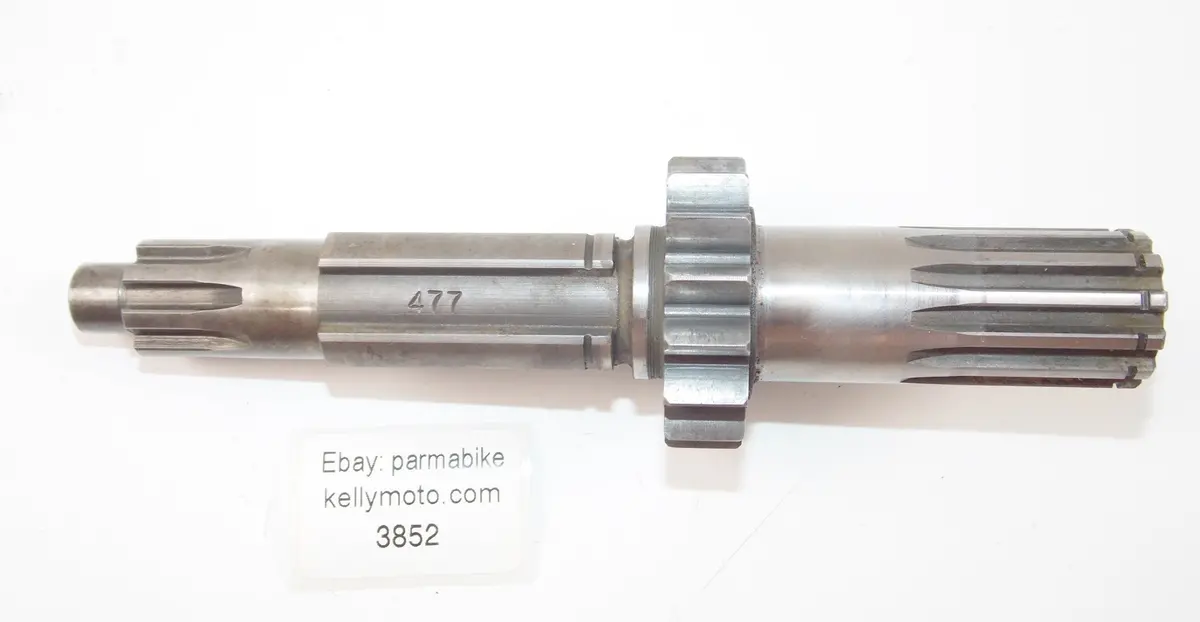 Husqvarna 1977-1980 Cr Wr 390 Motor Transmission Gearbox Main Shaft No. 477 1