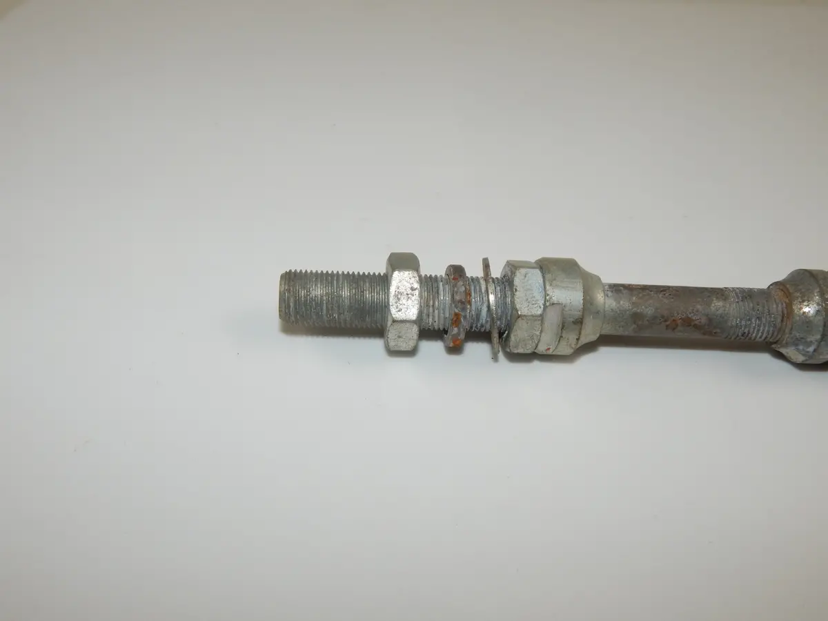 1975 Sachs M4-511 M5-634 Front Wheel Axle+Cones+Washer+Nut 0871-200-000 Moped 2