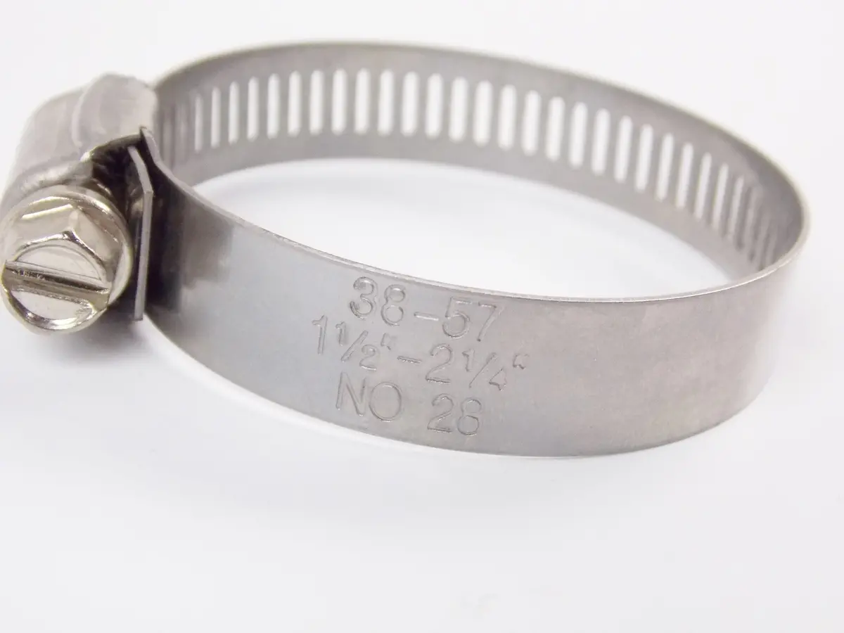 3 Wm 38-57Mm Hose Clamp Perforated Band Hi-Torque Pipe Tubing Hose Motorcycle 2