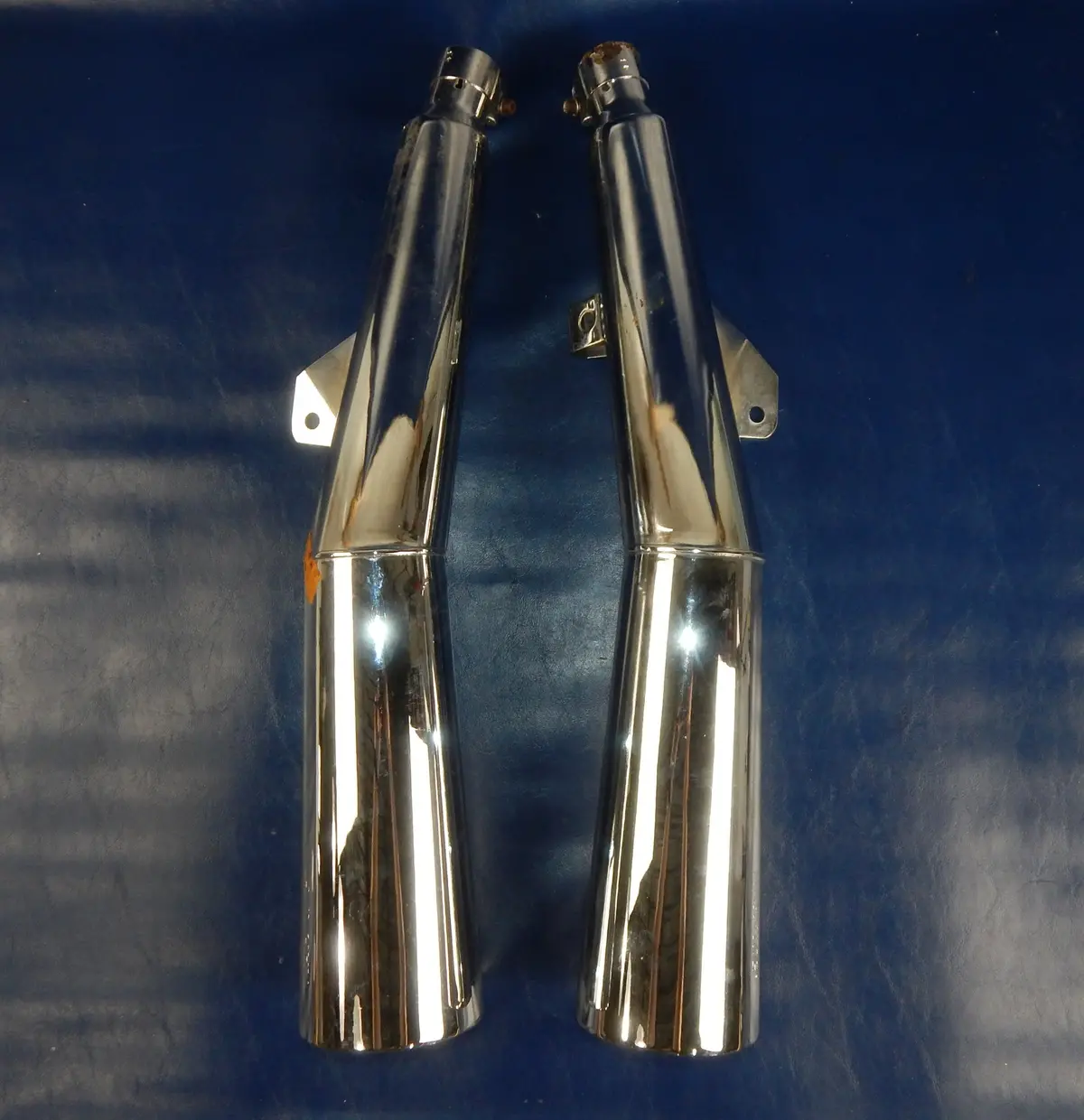 Marving Chrome Right/Left Exhaust Muffler Pipe Silencer Yamaha 1982 1983 Xj750 2