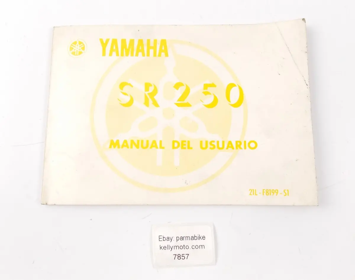 Yamaha User Owner Manual Catalog Book Sr250 Spanish  21L-F8199-S1 1