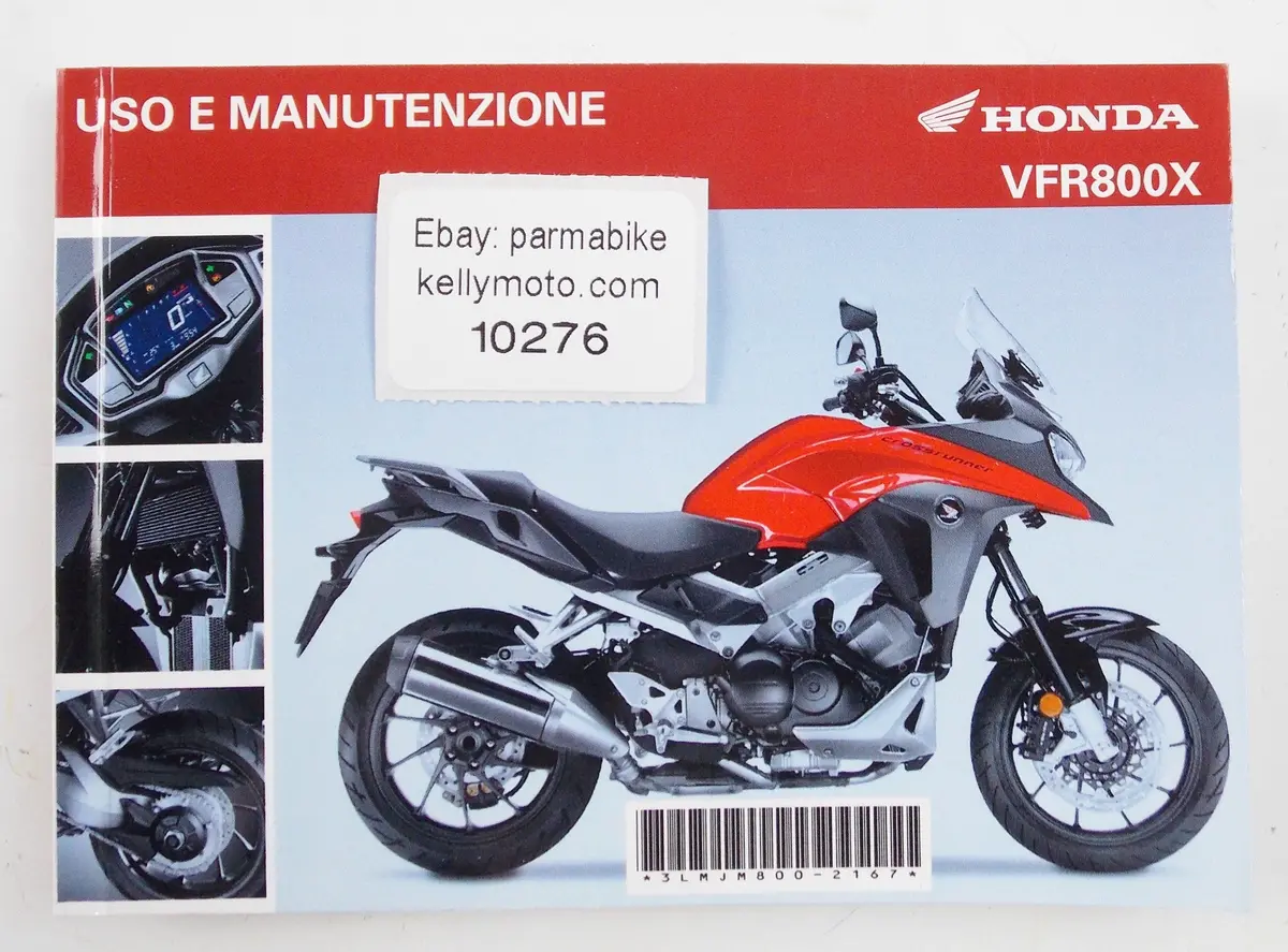 Honda Vfr800x Use Maintenance Owner Book Manual Italian 137 Pages 1