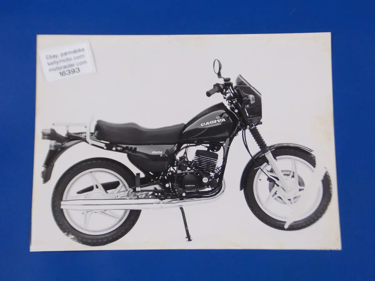 Cagiva Aletta Electra 125 Original Dealer Photo 7 In. X 9 1/2 In. 1