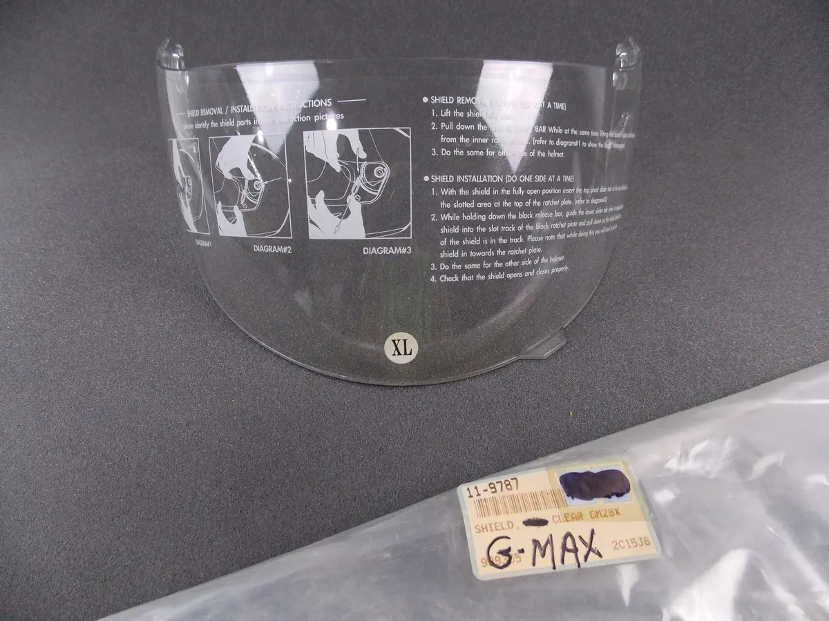 G-Max Helmet Clear Shield (Xl) Gm28x 999305 Visor Screen Snowmobile Motorcycle 1
