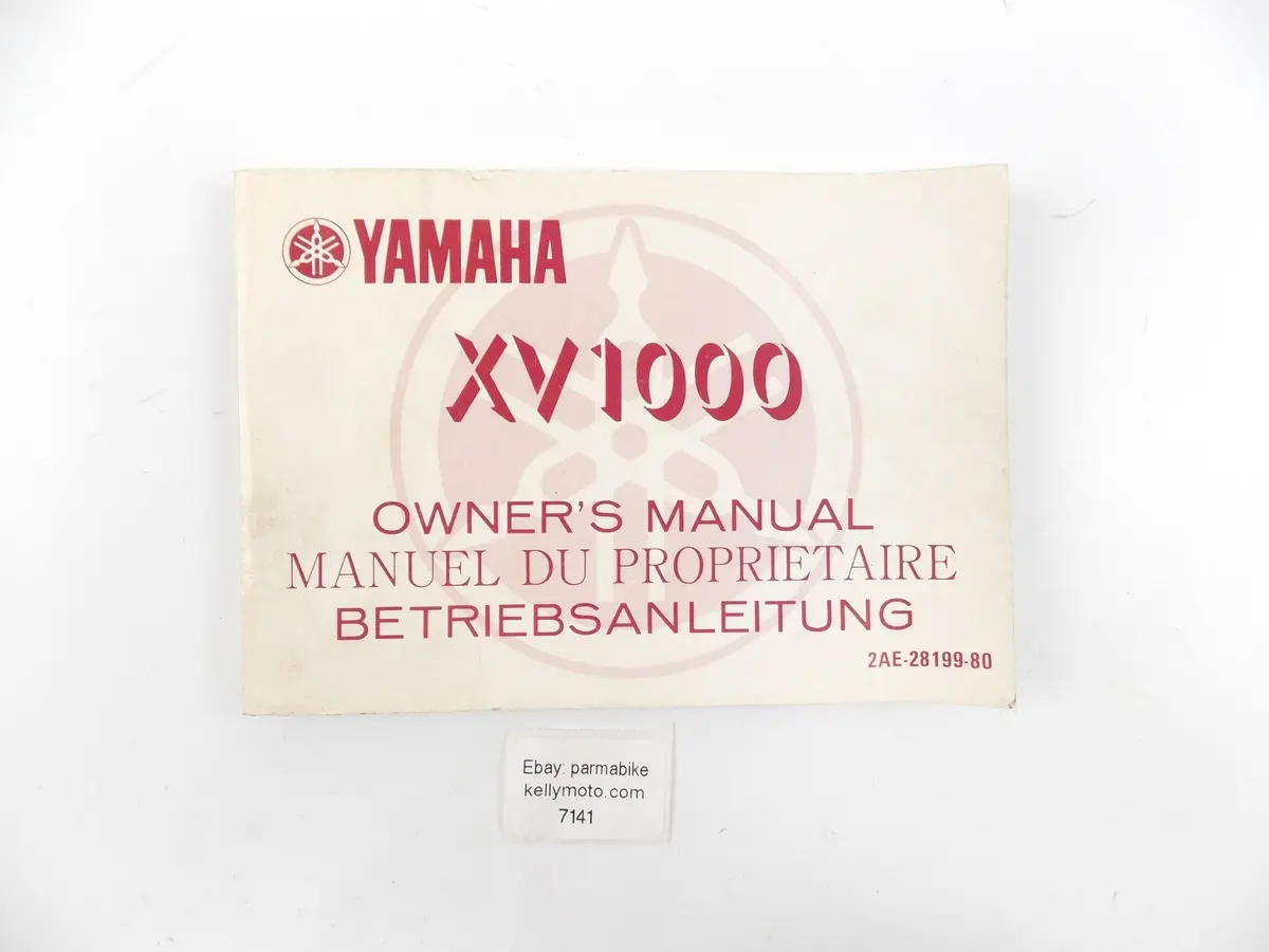 1980'S Yamaha Xv1000 Owner User Manual Book 2Ae-28199-80 English Italian German 1