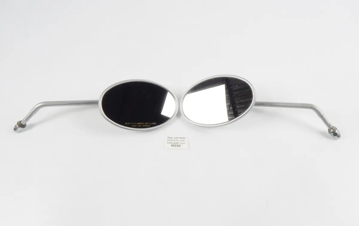 Oem Harley-Davison Left Right Rear View Oval Mirror Set 000031 1