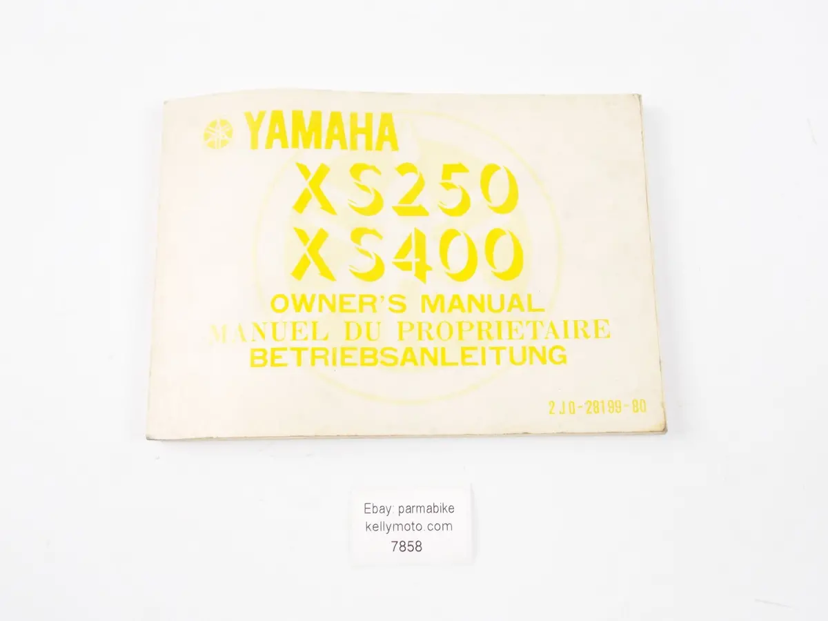 Yamaha Xs250/400 Owner's Manual Catalog Book English French German 2J0-28199-80 1