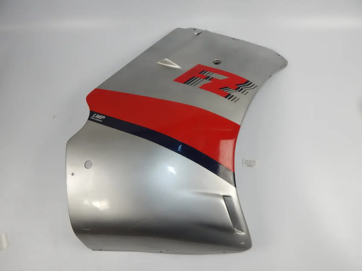 1980-90'S Yamaha Fz Lmp Fiberglass Right Lower Fairing Panel Cover Silver Red 1