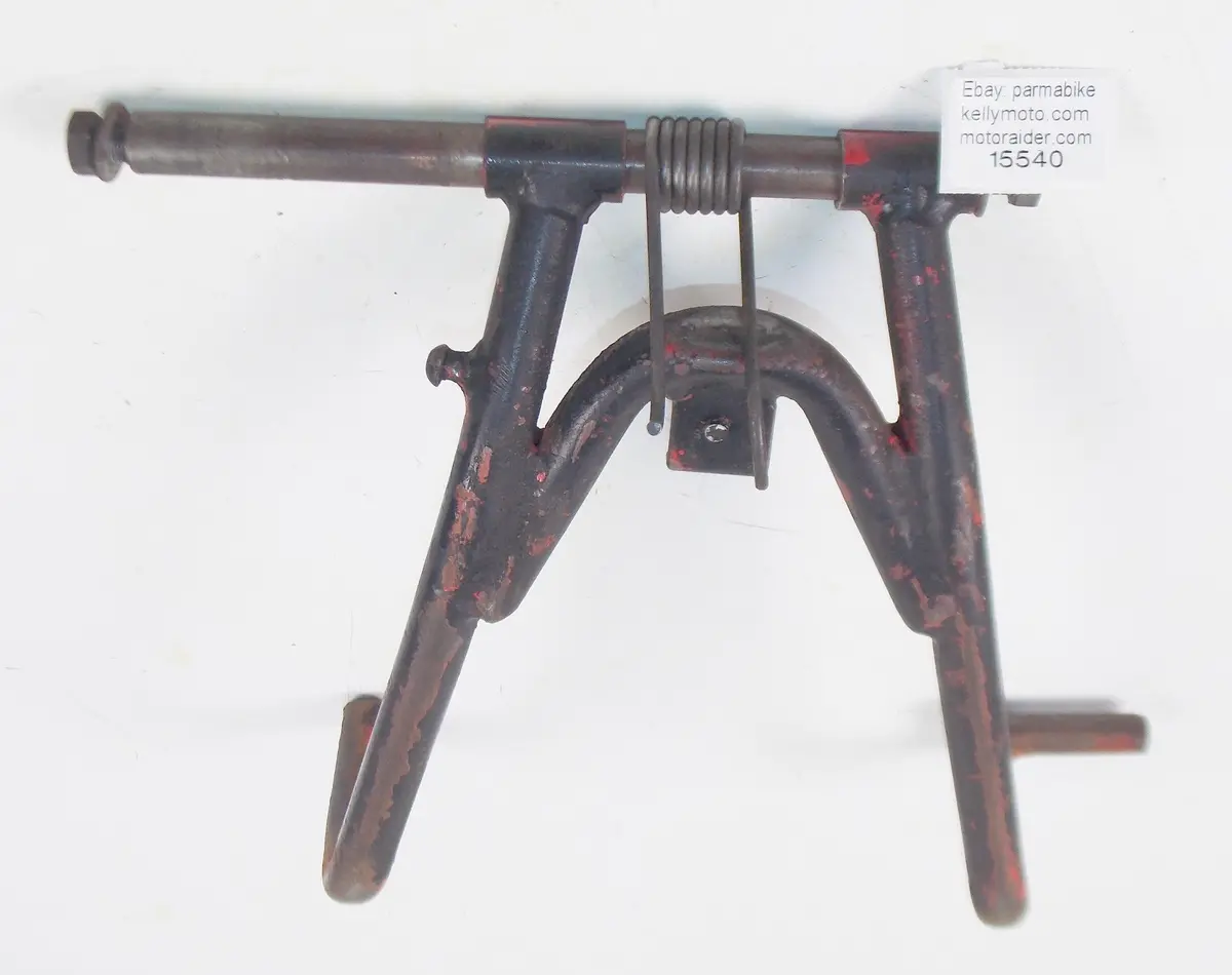 1972 Morini Corsaro 125 Frame Chassis Center Stand+Axle+Spring 1