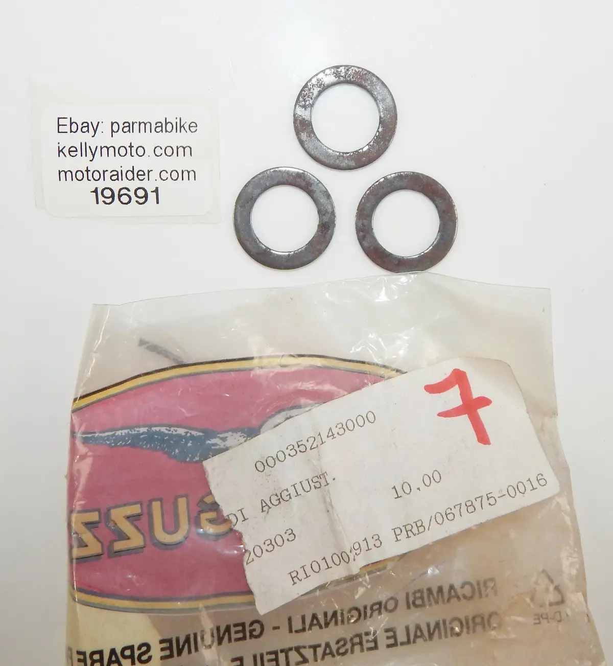 Oem Moto Guzzi Qty3 Multipurpose Spacer Washer 23.50X15.25X1.50Mm Gu35214300 1