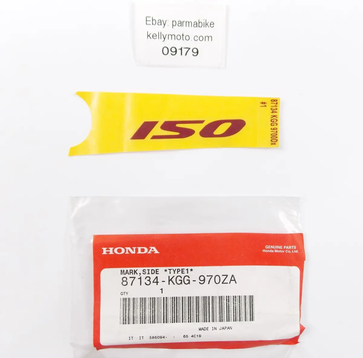 Nos Oem 2004-06 Honda Nes150 Type 1 Side Cover Emblem Decal  87134-Kgg-970Za 1