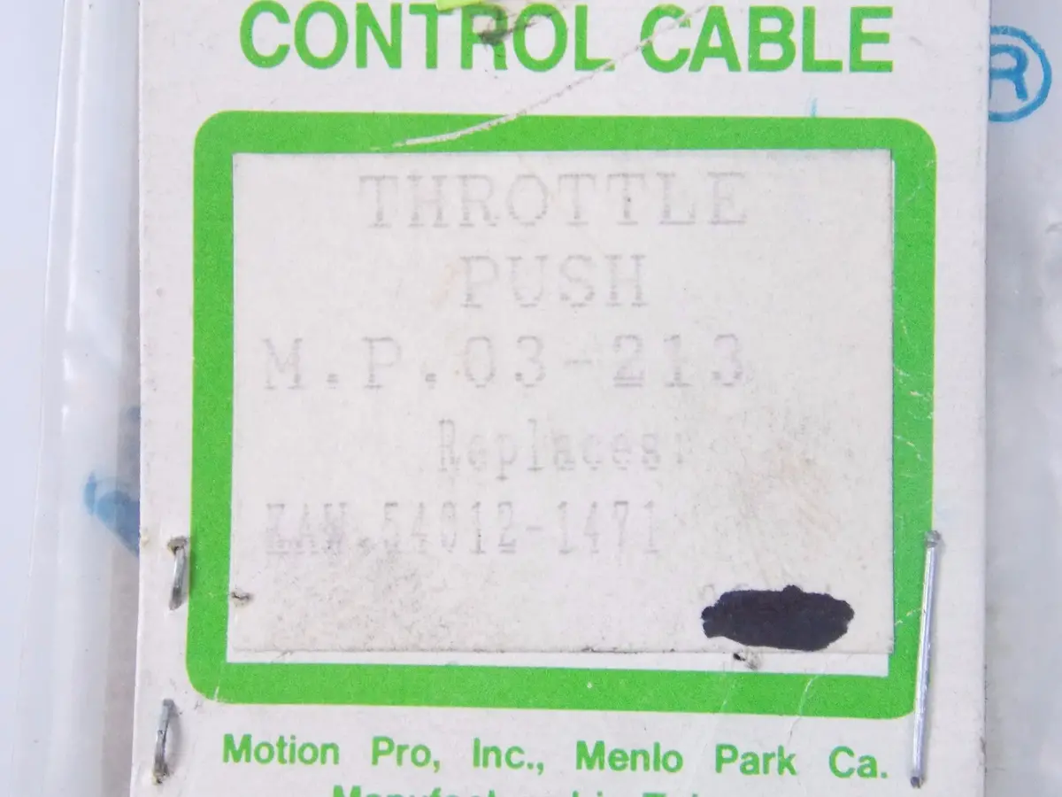 Nos Motion Pro Throttle Cable Kawasaki 1993-2006 Zzr600e 03-213 / 54012-1471 2