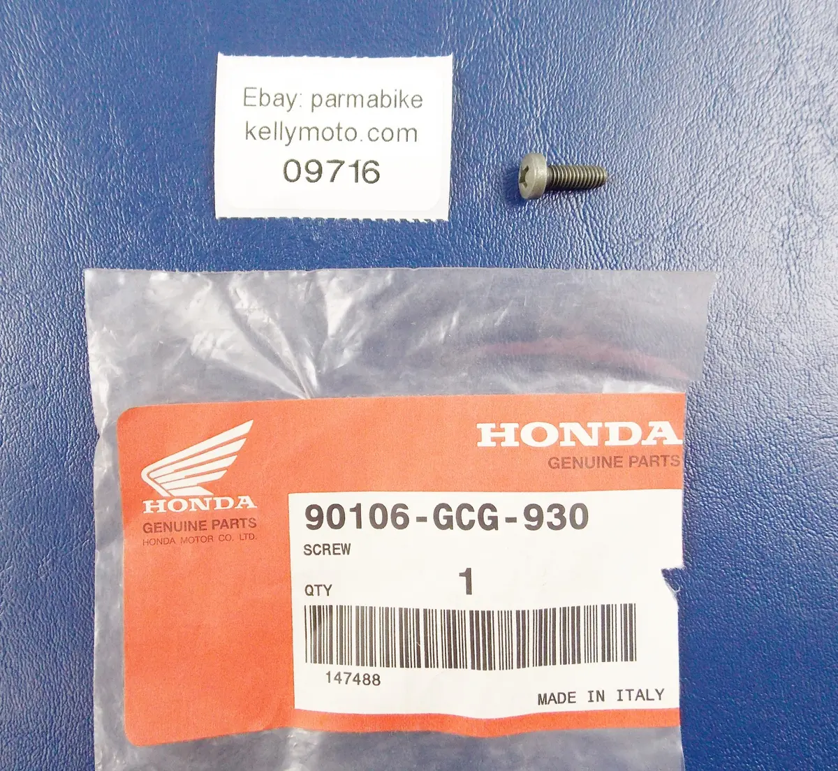 Nos Oem Honda 1998 | 2000 Pantheon Fes125 Screw 90106-Gcg-930 1