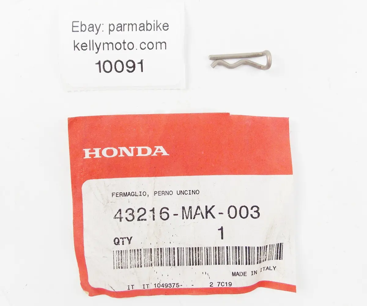 Nos Oem Honda 1997 Cb500 Hanger Pin Clip  43216-Mak-003 1