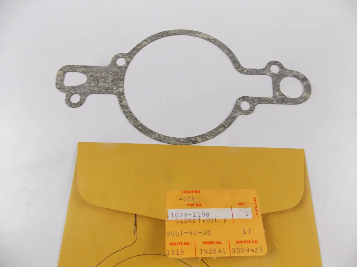 Nos Oem Kawasaki 1979-1988 Kz Zn Kz1300 Zn1300 Oil Filter Cap Gasket 11009-1198 1