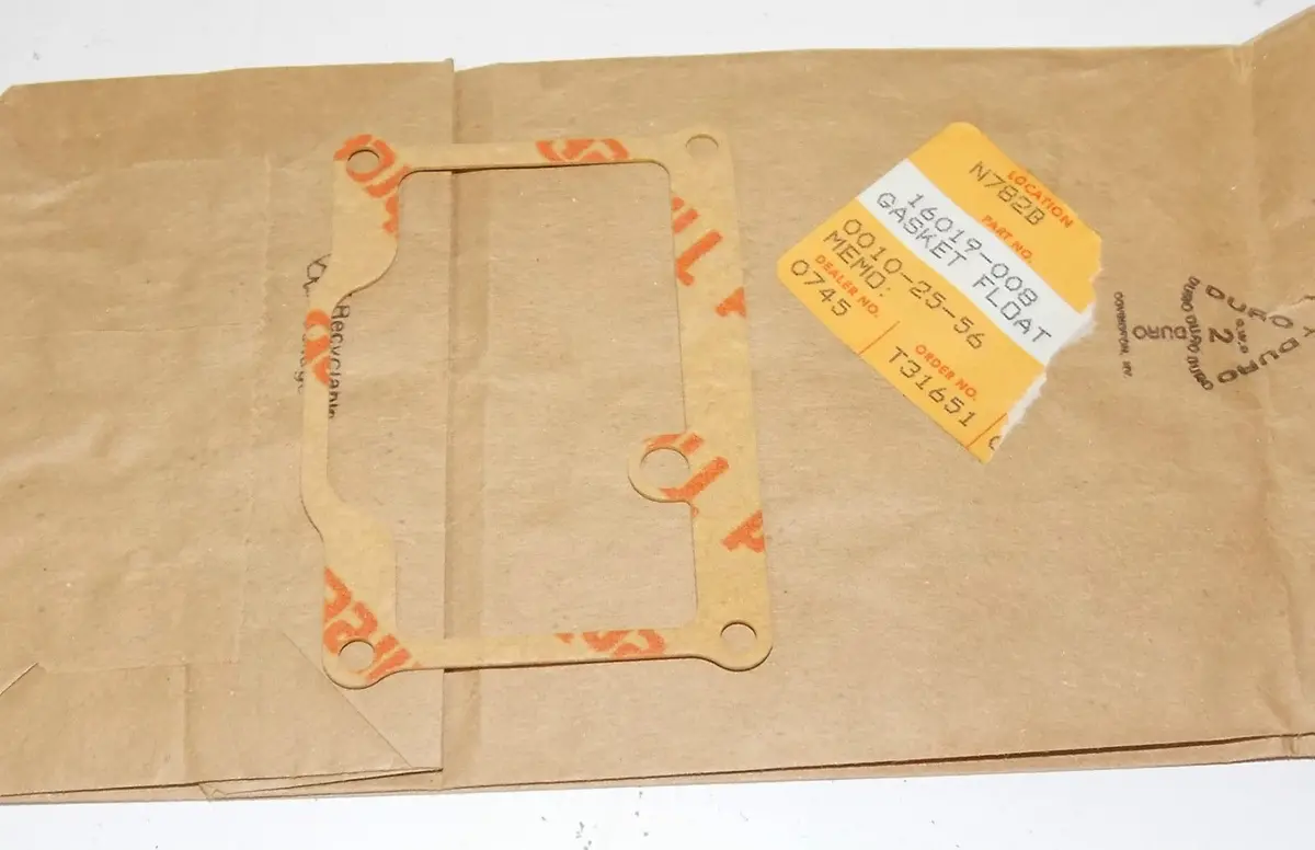 Nos Kawasaki 1966 1976 A1 A7 F4 H1 H2 Samurai Kh500 Carburetor Gasket 16019-008 1