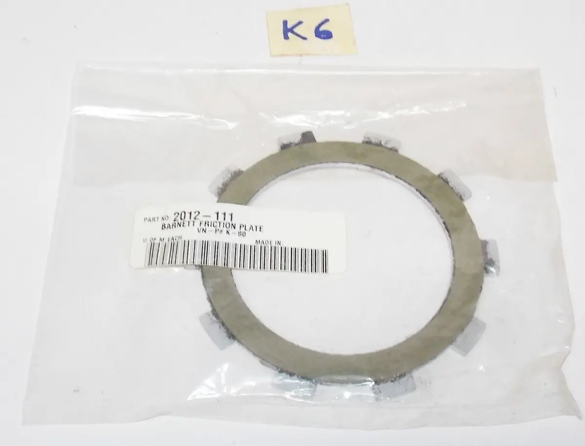 1995 1996 1997 Kawasaki Kh100 Kh 100 Barnett Clutch Fiber Disc 2012-111 New Nos 1