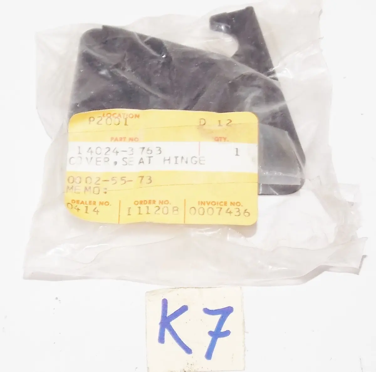 Nos Kawasaki Jet Ski 1989 1990 1991 1992 Jb650 Seat Hinge Cover Plate 14024-3763 1