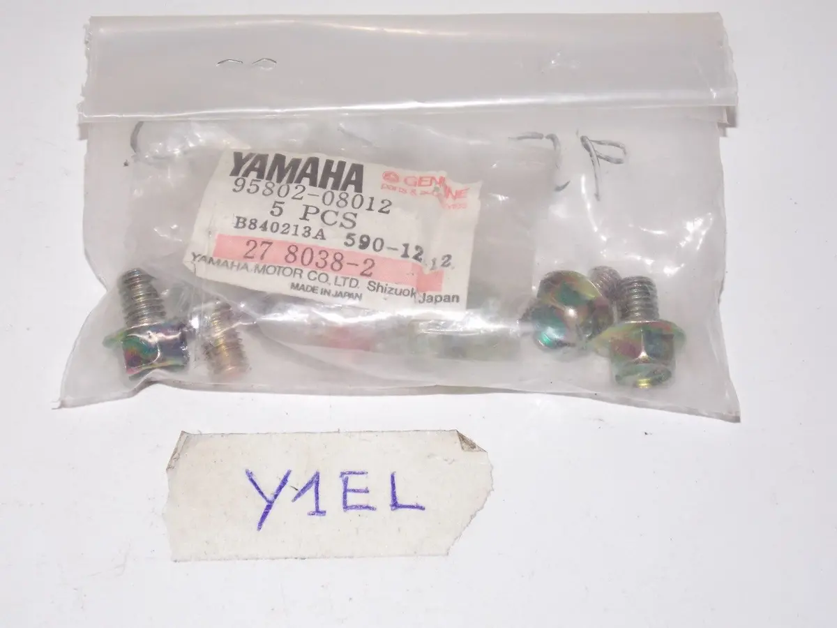 Nos Yamaha Flange Bolt 2006-2011 95802-08012 Raptor 50 80 Phino 450 700 Apex Se 1