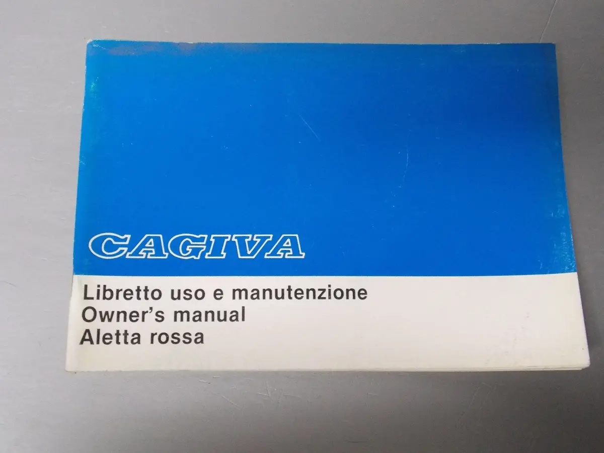 Nos Oem New 1983-1988 Cagiva Owner's Manual Book Pamphlet Aletta Rossa Italy 1