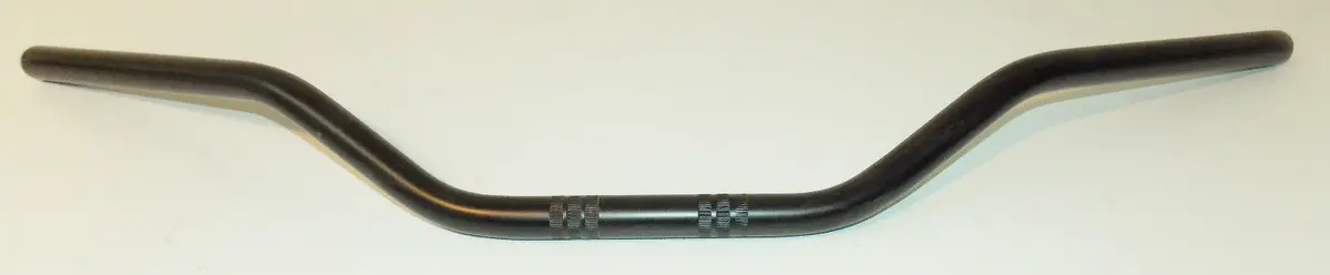 Nos 1990'S Black Steel Handlebar 7/8" W 31" Enduro Trial Motocross Motard Street 1