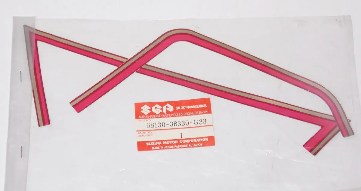 Oem Suzuki 1991 1992 1993 1994 1995 1996 Emblem Decal Graphic 68130-38330-G33 1