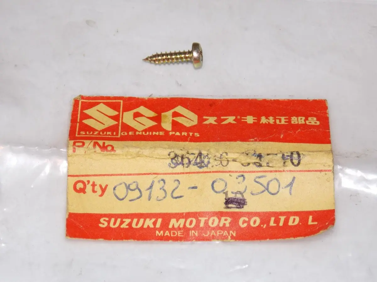 Nos Suzuki 1981 1982 1983 1984 1985 1986 Screw 3X12 Gs550es Lt250ef 09132-03501 1
