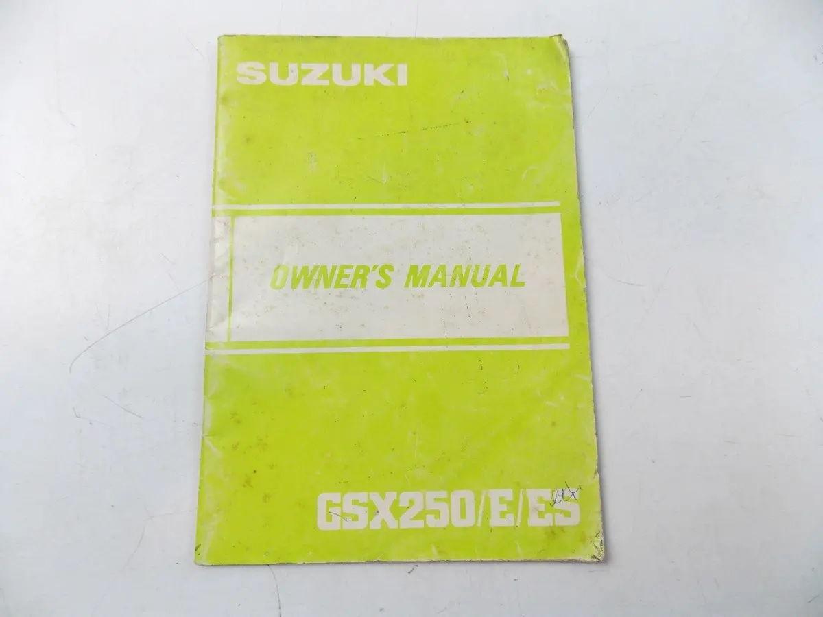New Suzuki 1982 Owner's Manual Book Gsx250/E/Es 99011-11521-01A 1