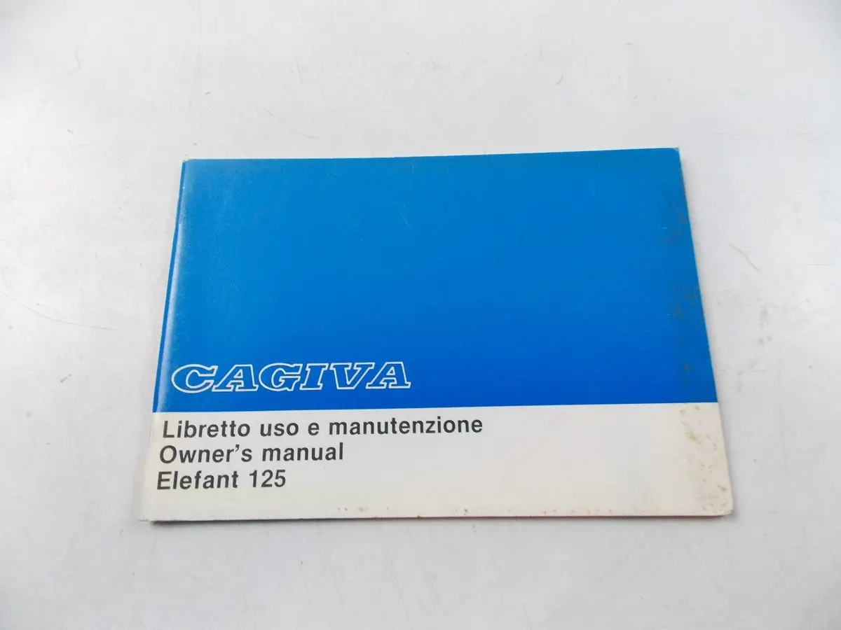 New Cagiva 1985 Owner's Manual Book Elefant 125 47329 1