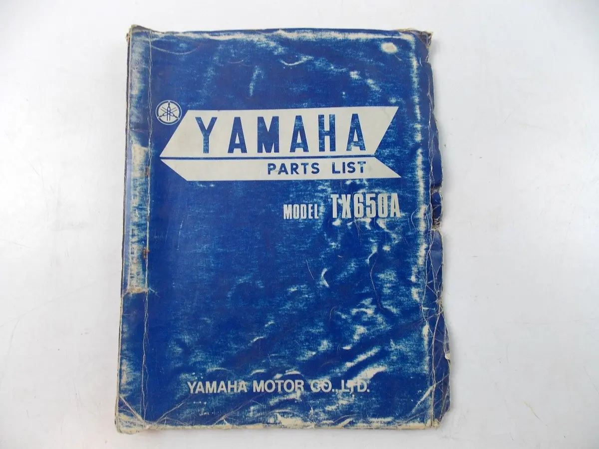 Used Yamaha 1973 Parts List Manual Book Tx650a 447-28198-00 1