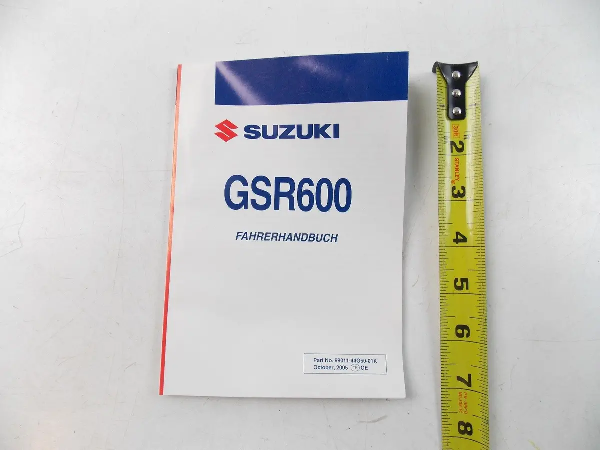 New Suzuki 2005 Owner's Manual Book Gsr600 99011-44G50-01K 1
