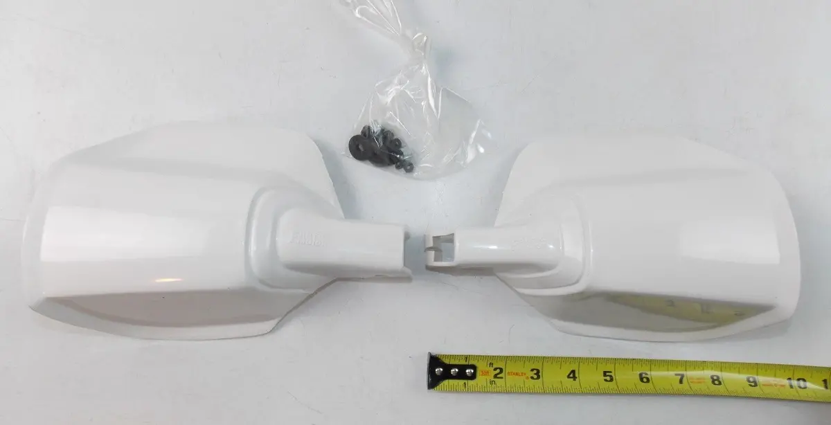 Nos Fantic Motor Handguards Shield Protector White Trial Motocross Enduro Guard 1