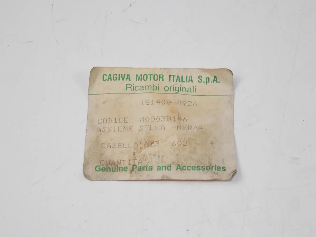 Nos 1983 Cagiva Aletta Rossa 350 Seat Black Saddle Foam Cover Pan 800038146 2