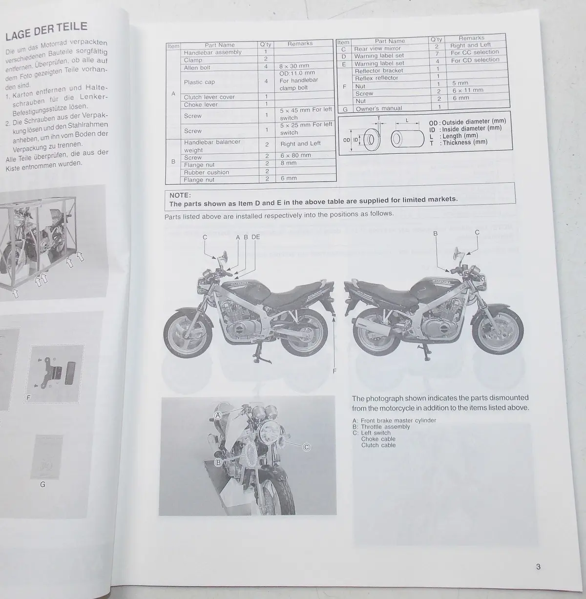 Used Suzuki 2000 Set-Up Manual S500k1/Uk1/Hk1 99505-01131-011 2