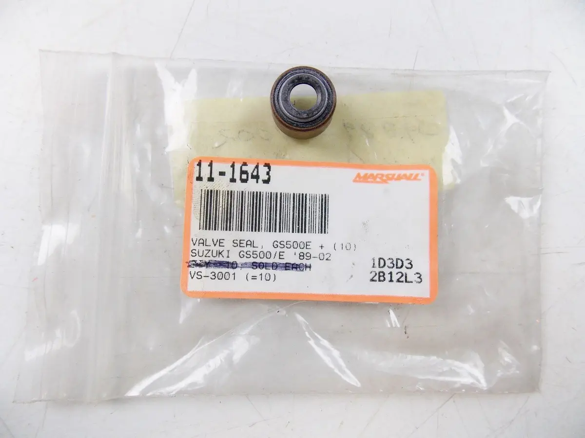Nos Suzuki 1977-2009/11/14/15 (2) Valve Seals Gs500 Made For Suzuki  09289-07002 1
